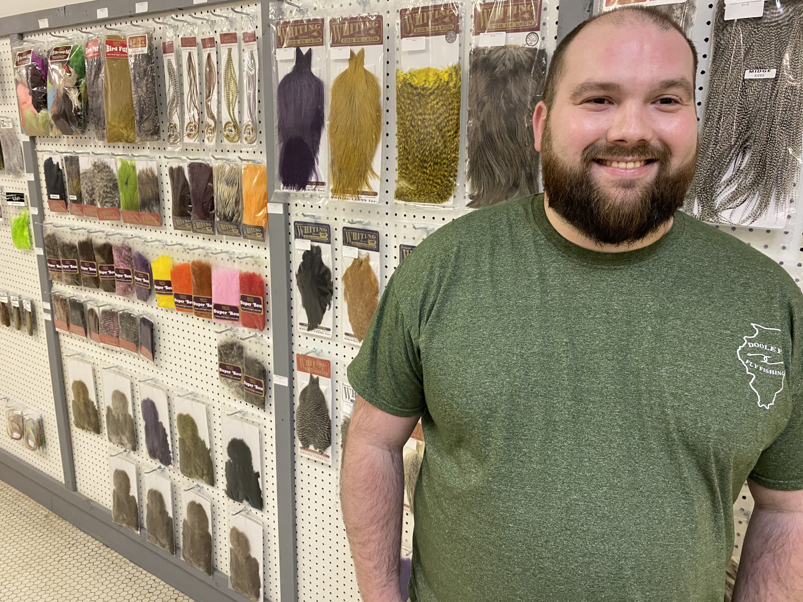 Nick Dooley, owner of Dooley's Fly Fishing at 433 Hampshire in Quincy, Ill.