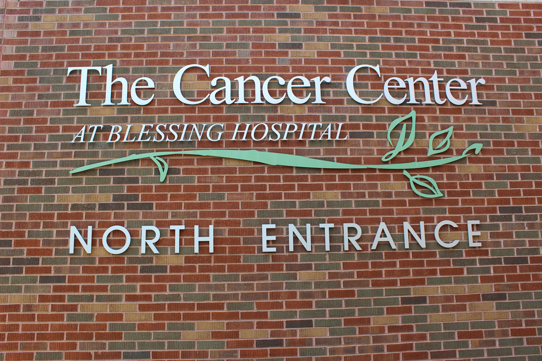 Blessing Cancer Center sign