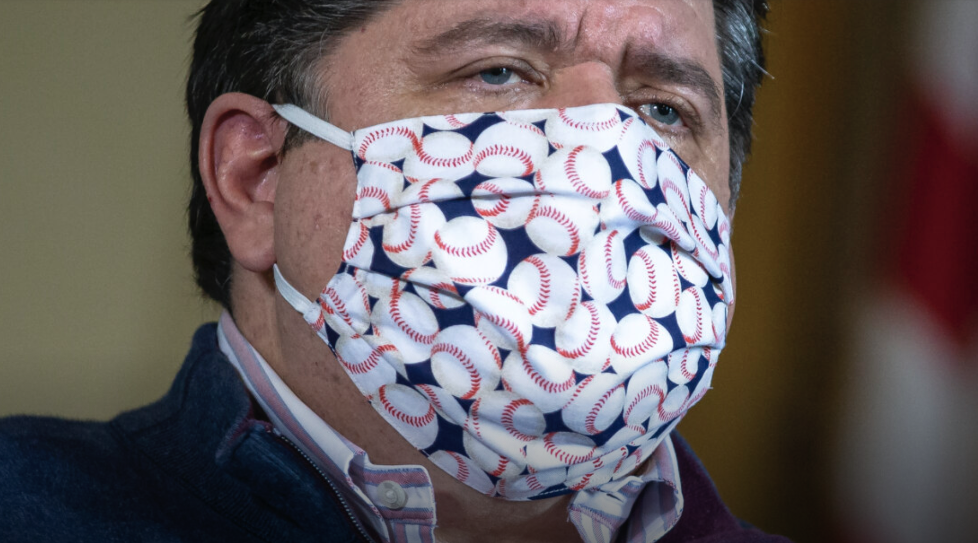 Pritzker with mask
