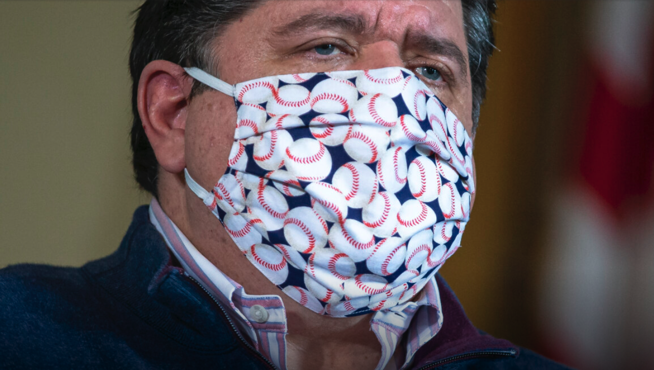 Pritzker with mask