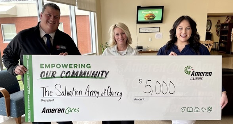 Ameren donation to Salvation Army