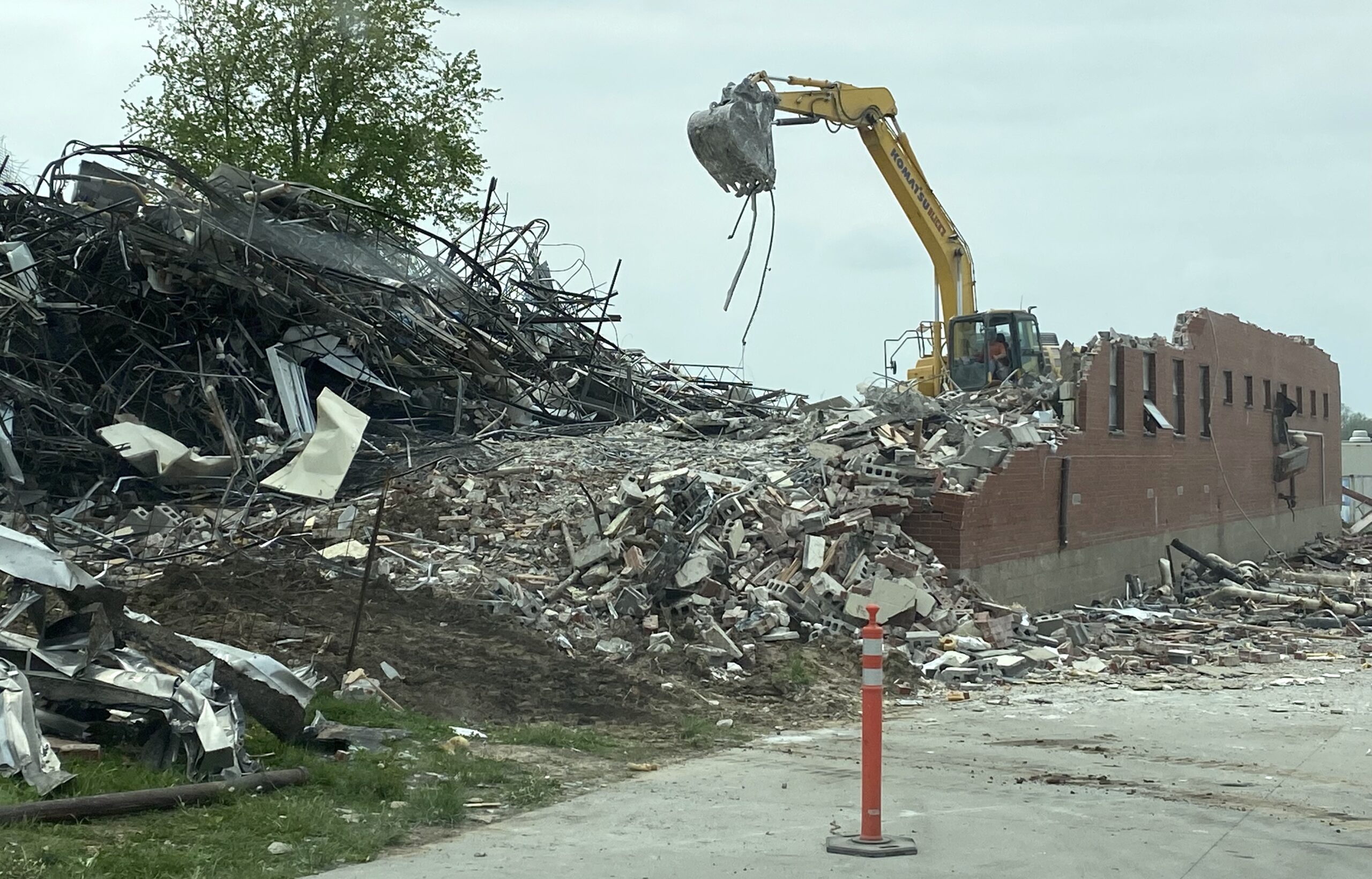 Demolition of Army Reserve Center