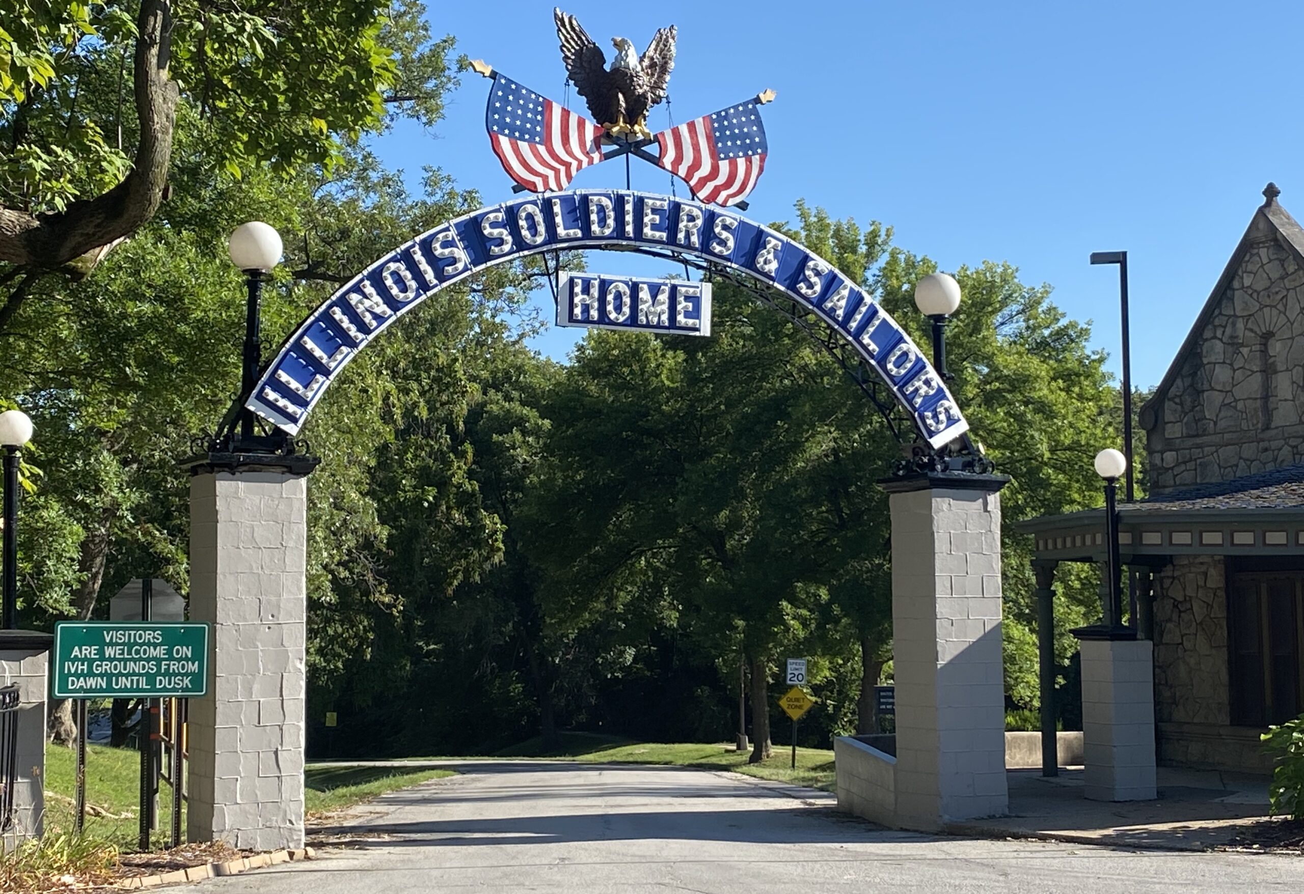 Veterans Home painted sign