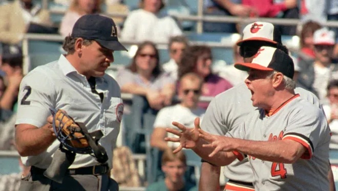 Earl Weaver Quote: “The guy who says, 'I love the challenge of managing,'  is one step from being out of a job. I don't welcome any challenge”