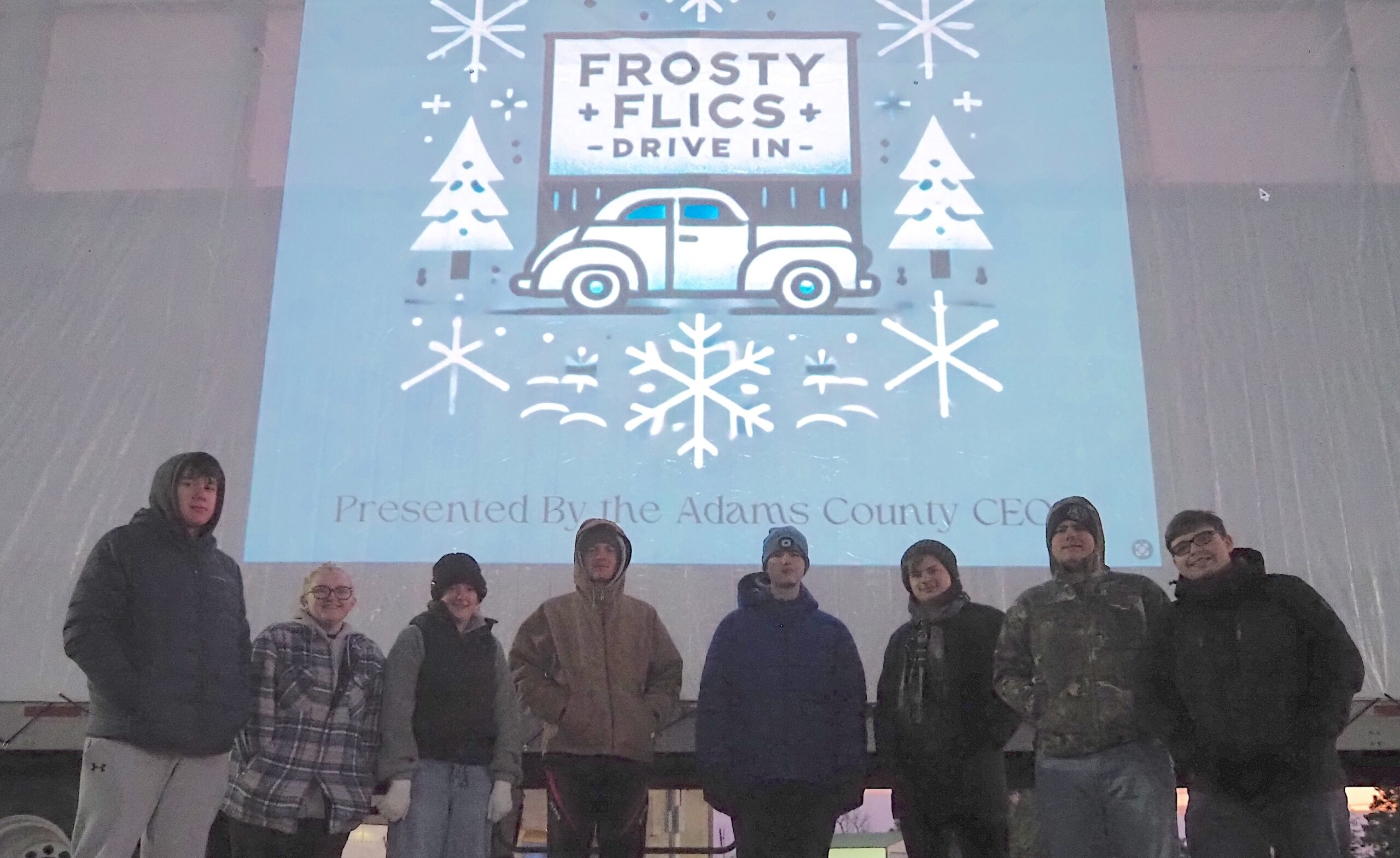 Frosty Flics Drive-In, located in the parking lot of Flinn Memorial Stadium, will premier six holiday films throughout the month.