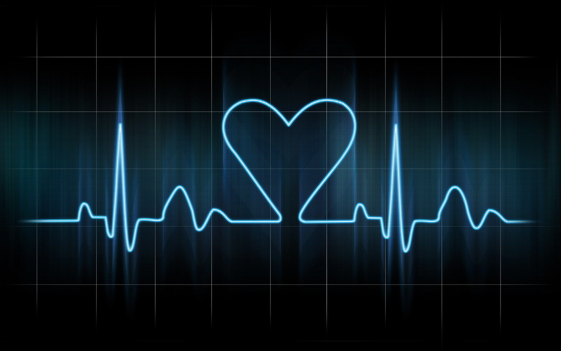 Lovers heart cardiogram