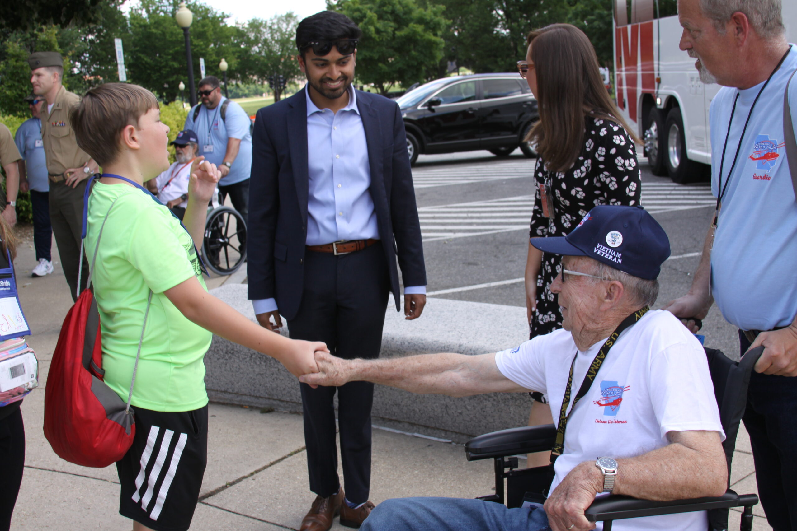 honor flight handshake