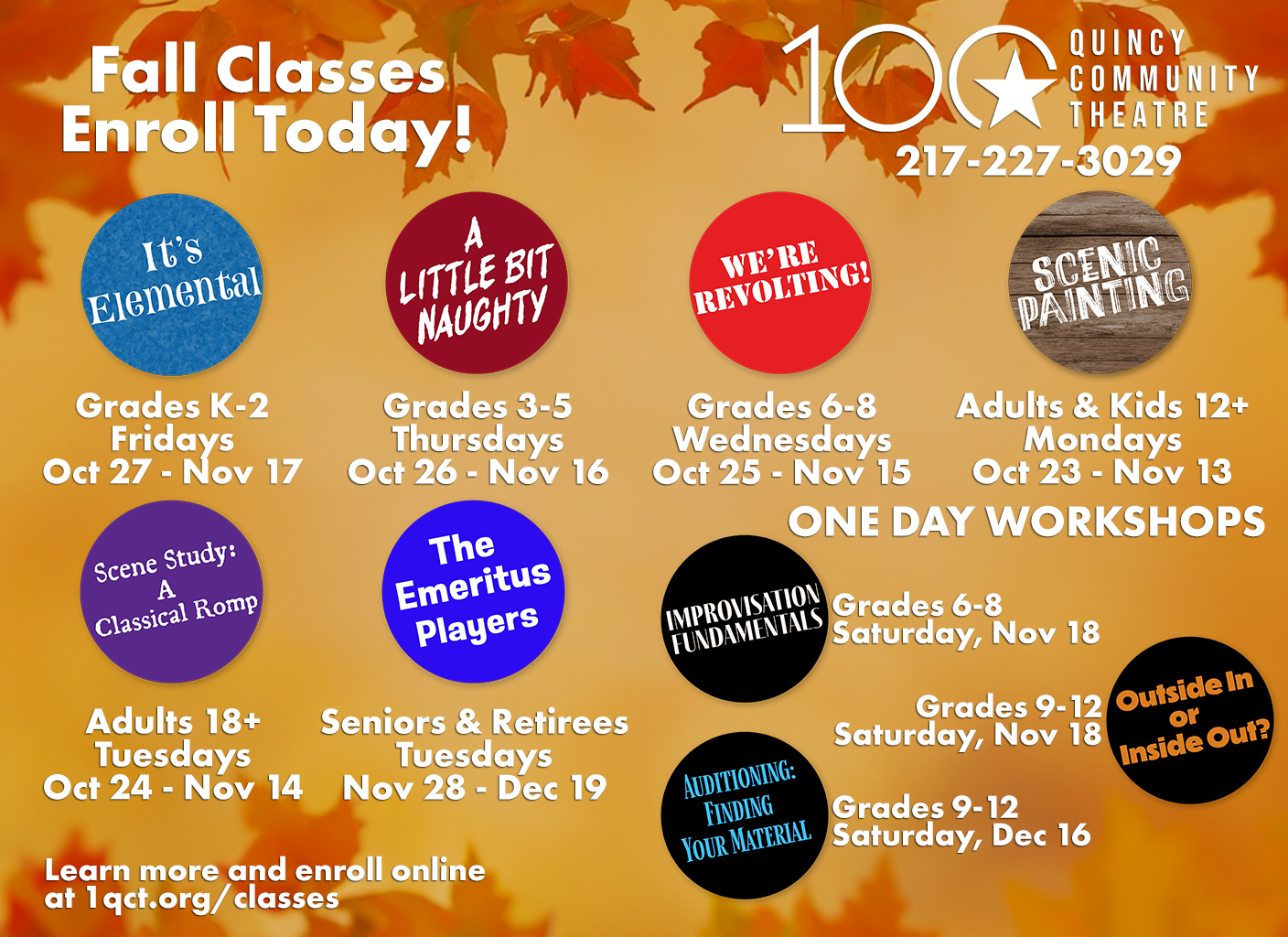 QCT fall classes