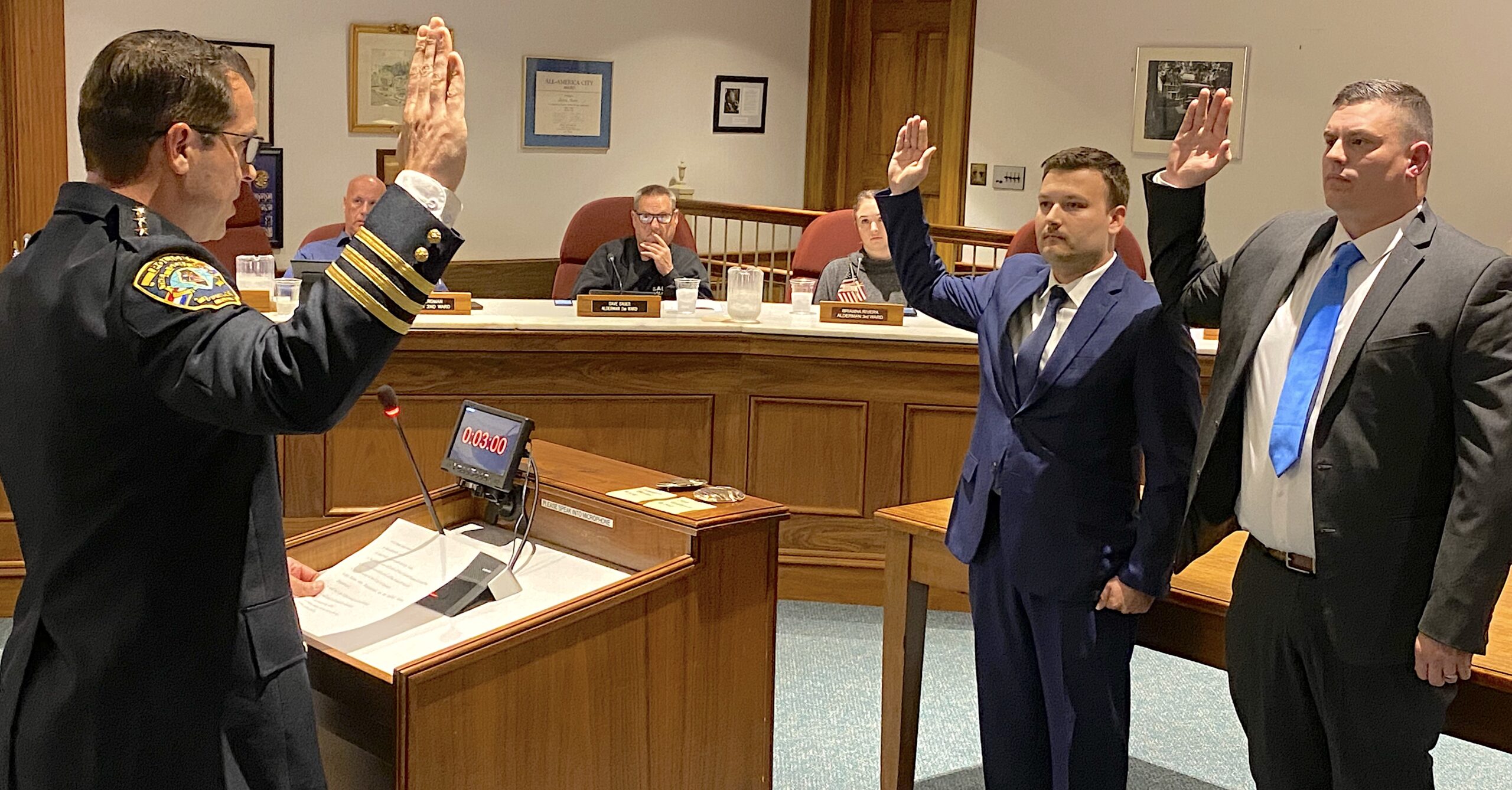 Police officers sworn in