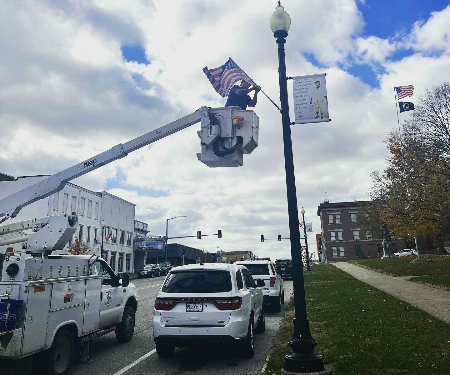 Prepping for parade