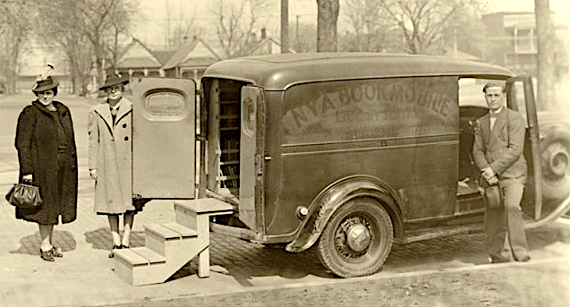 Bookmobile from 1930s
