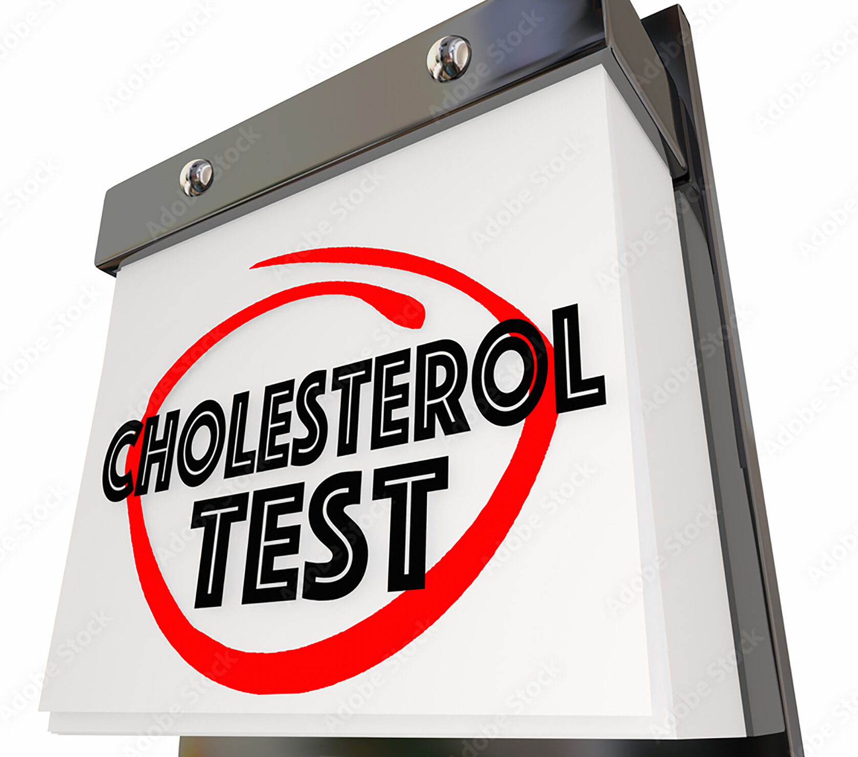 Cholesterol test graphic