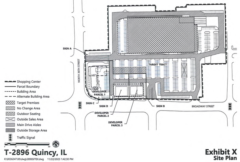 Site plan for Target property