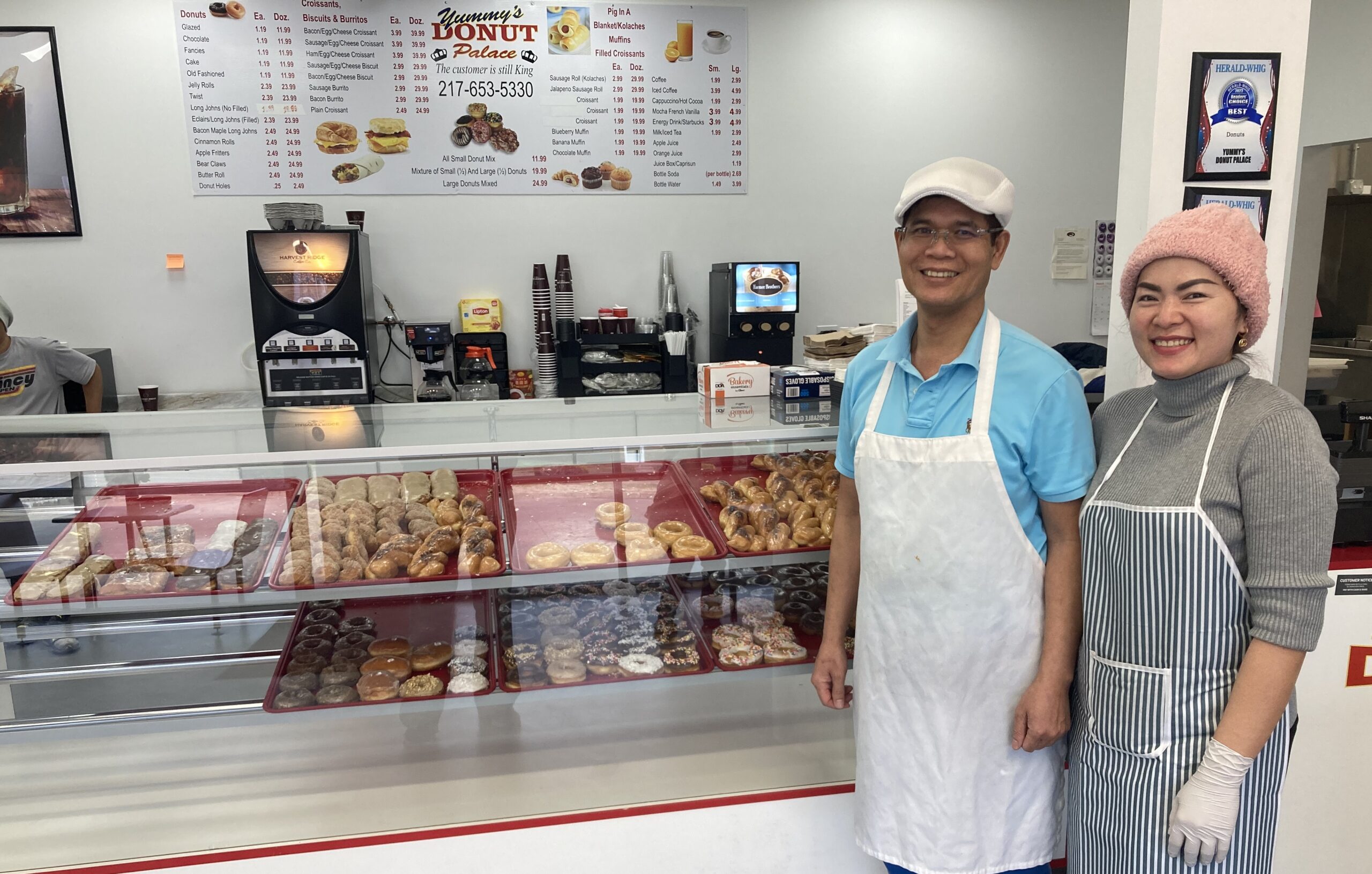 Yummy's Donut Palace owners