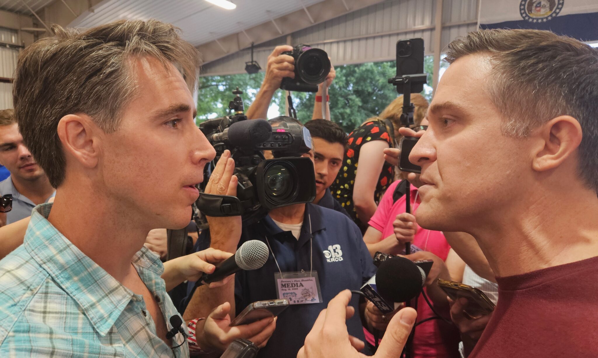 ‘Why are you so weird?’: Kunce taunts Hawley at Missouri State Fair ...