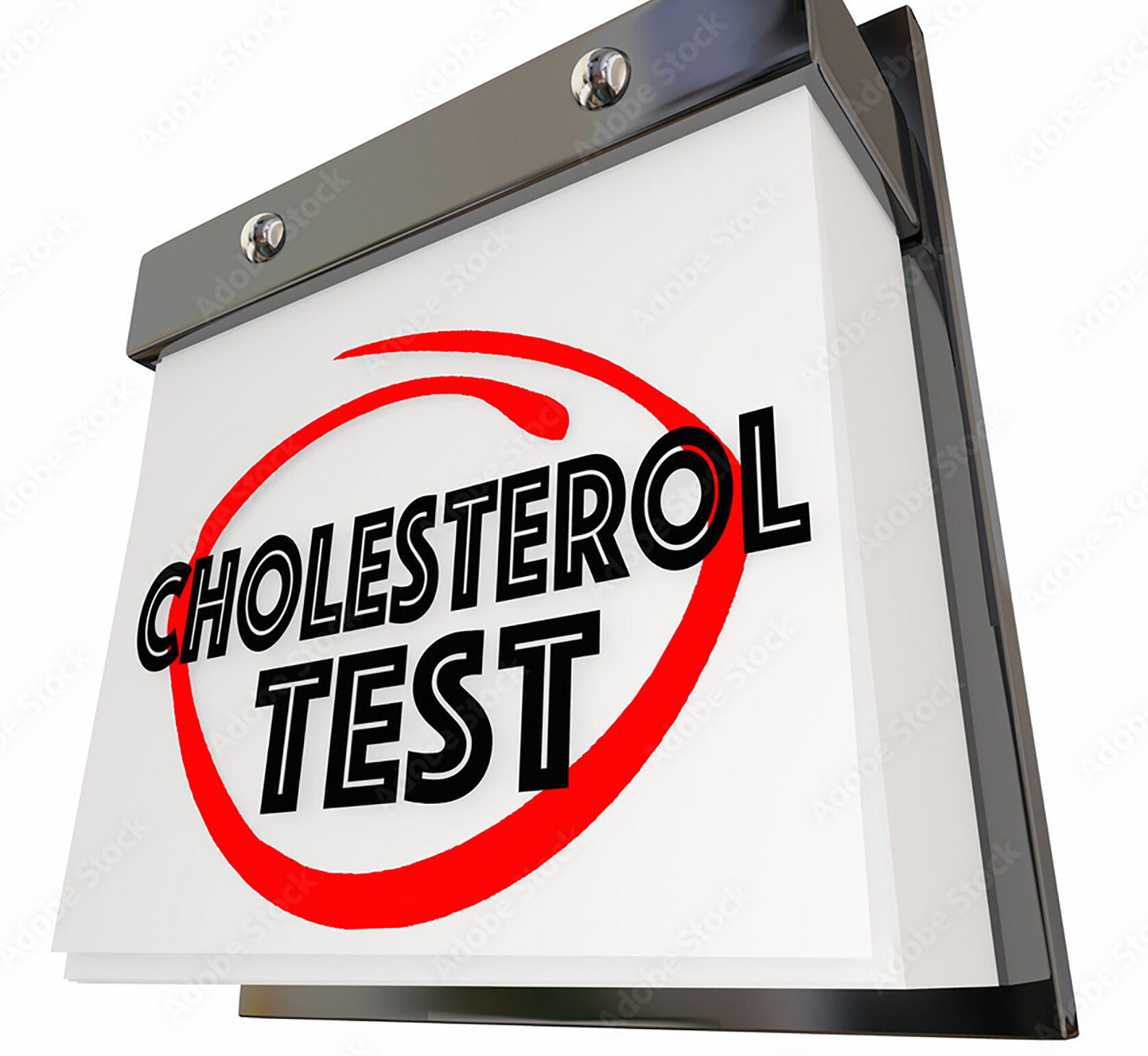 Cholesterol test graphic