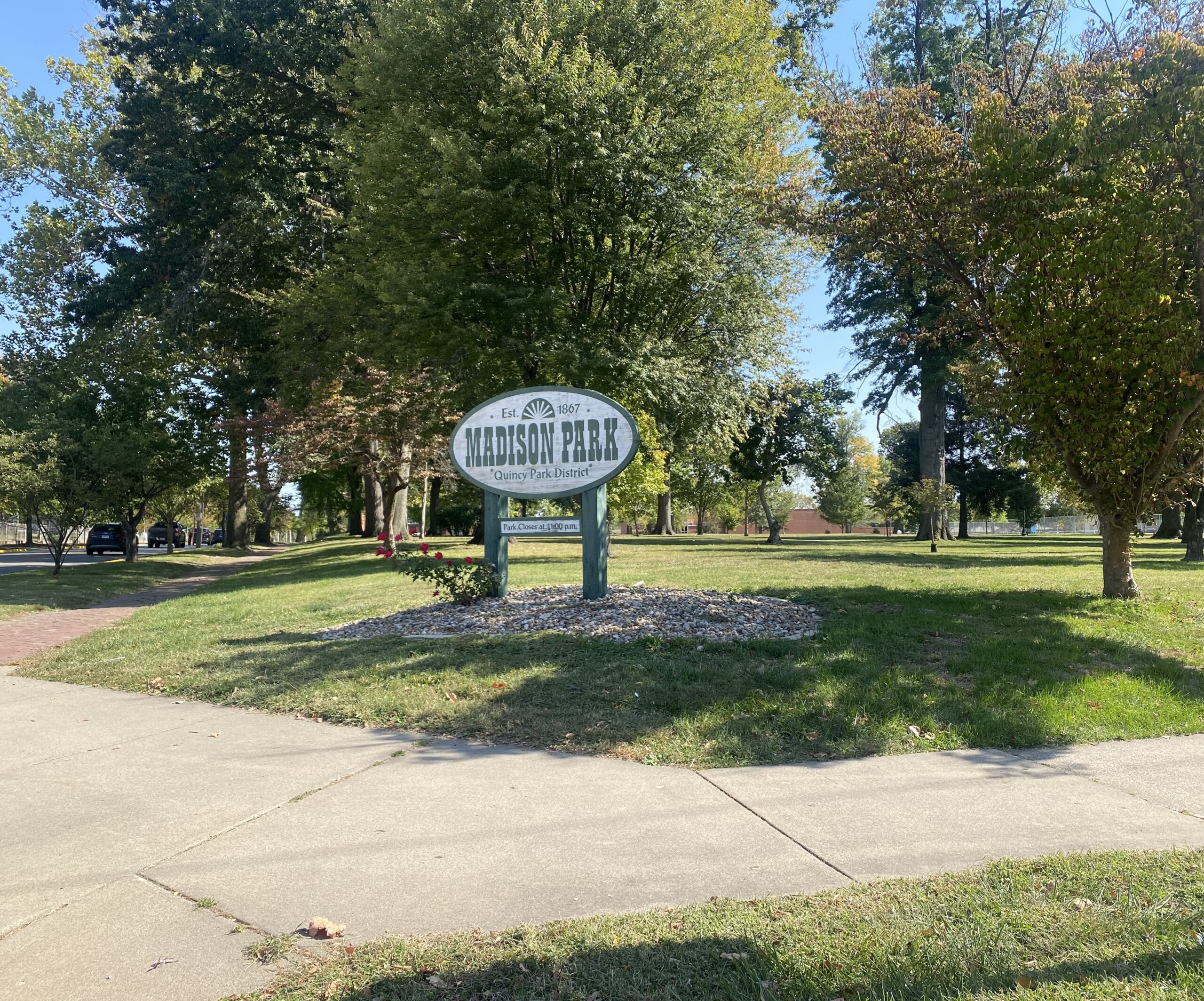 Madison Park where the bandstand will be built in 2026. 