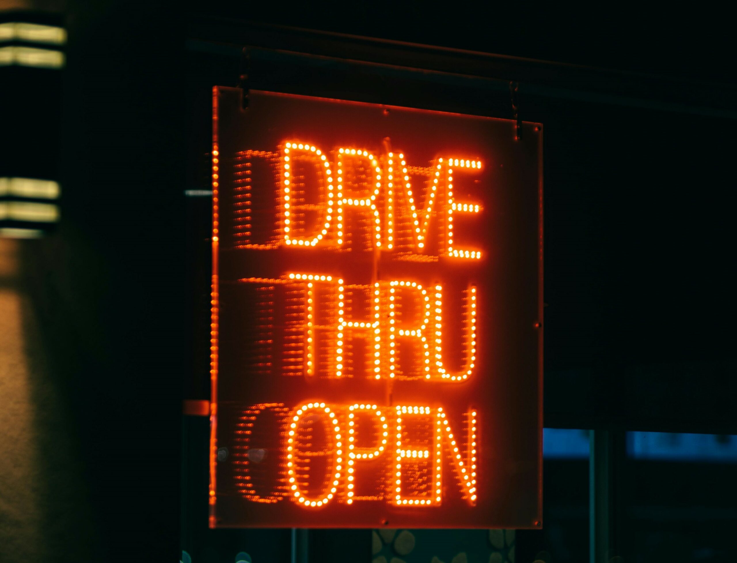 drive through open