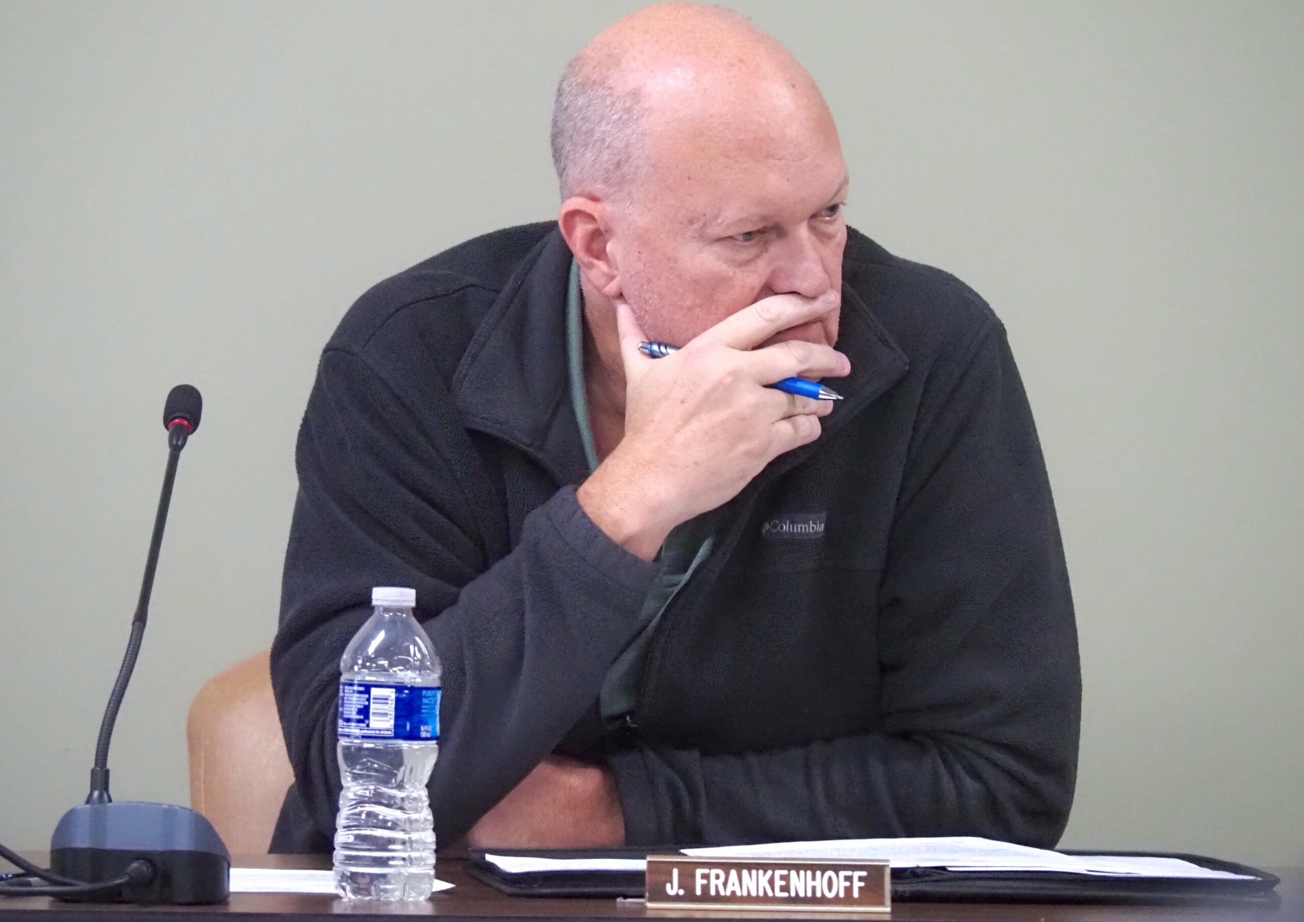 Frankenhoff at Park Board meeting