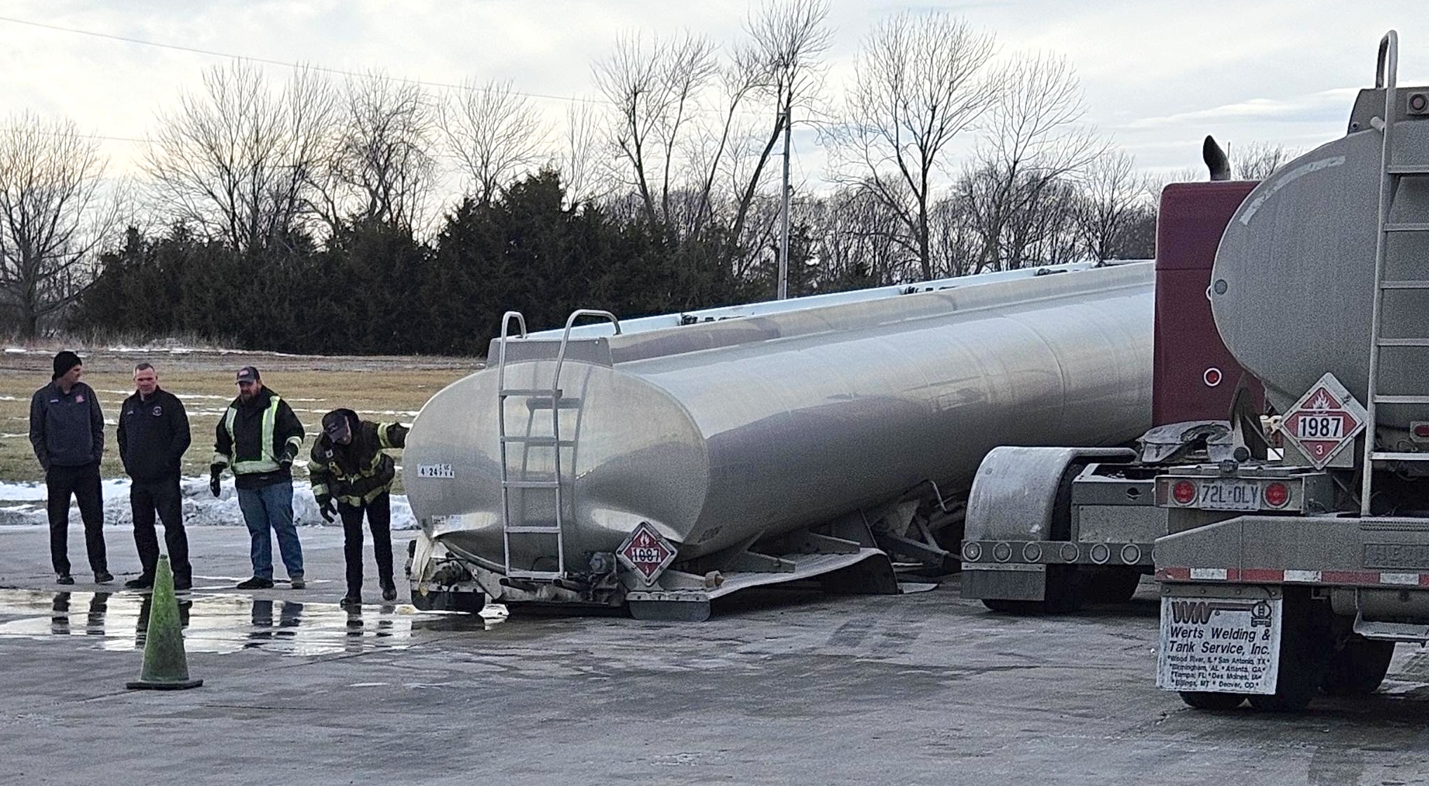 Tanker spill at Rocket