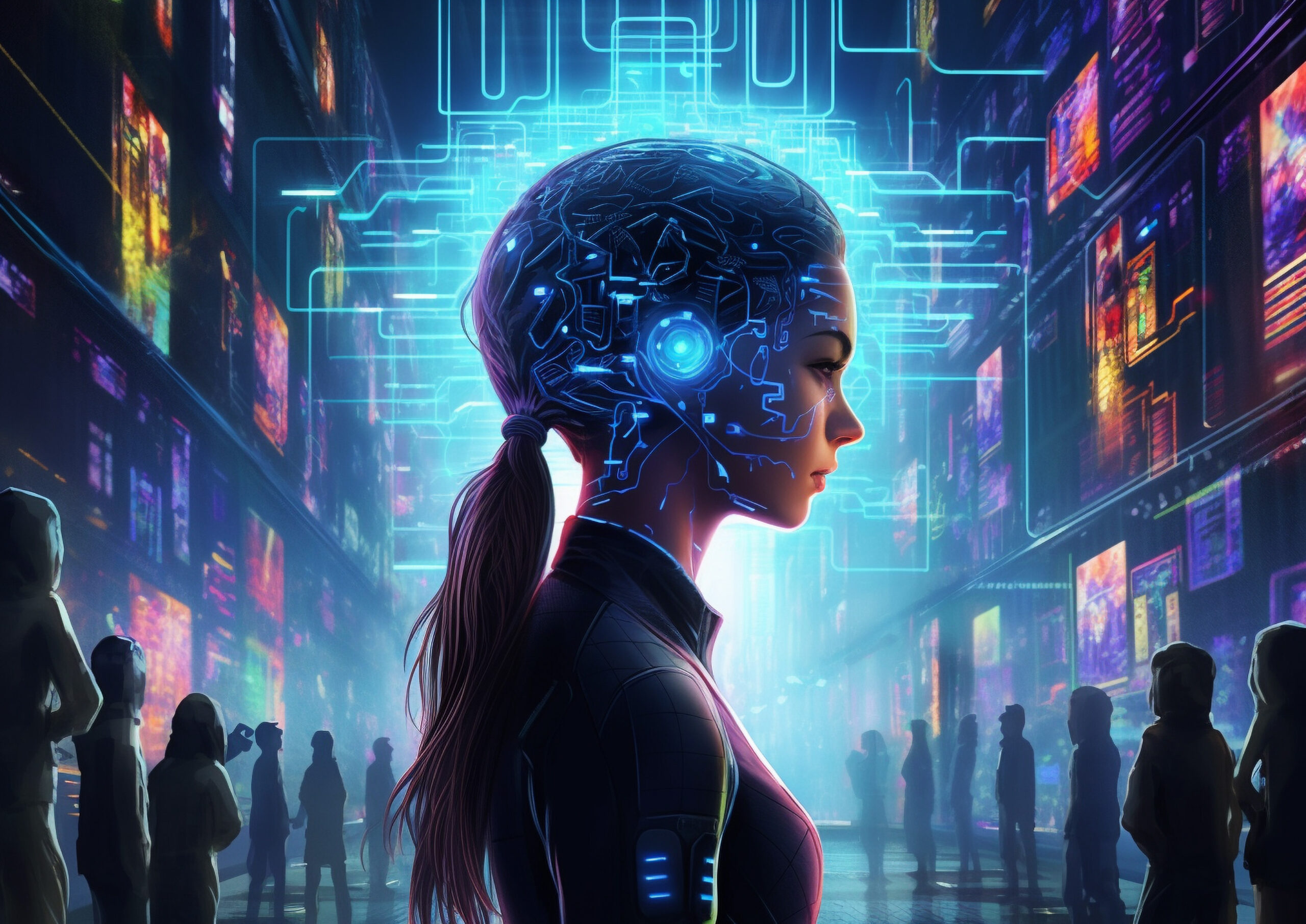 cyberpunk-illustration-with-neon-colors-futuristic-technology