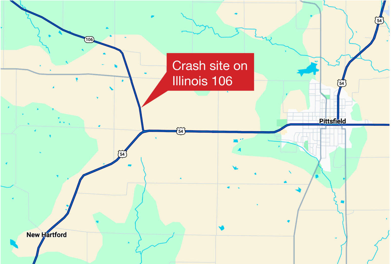 Crash site Illinois 106