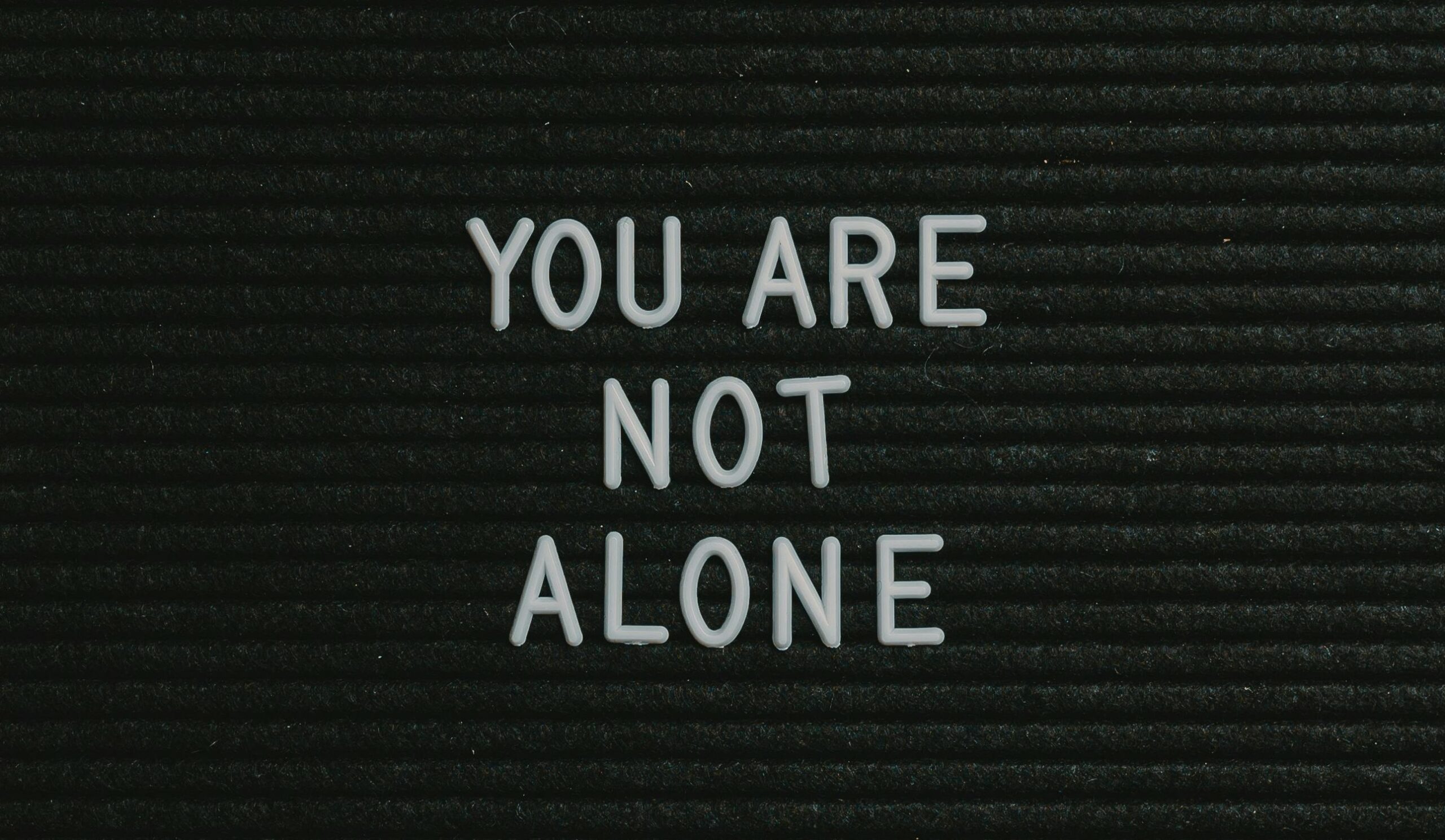 You are not alone sign