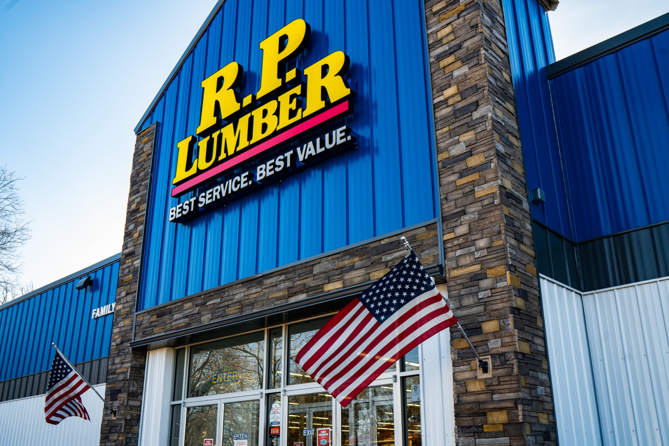 R.P. Lumber store front